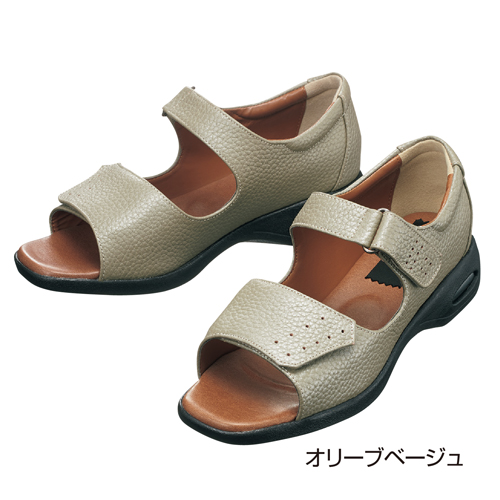 Jaf通販 通販紀行 神戸シューズ 牛革トラベルサンダル