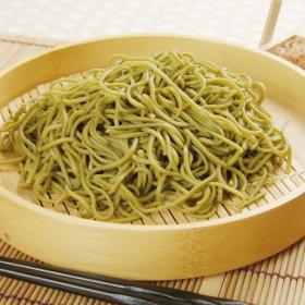 島根県産緑茶粉末使用茶そばつゆ付（2人前5袋セット）