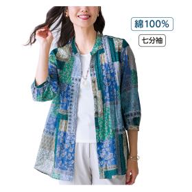 ピンタック入りブラウス