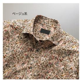 コール天アニマルプリントシャツ