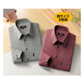 〈ピエルッチ〉千鳥格子柄シャツ（同サイズ2色組）