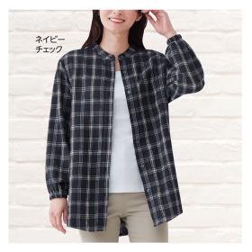 あったか裏フリースロングシャツ