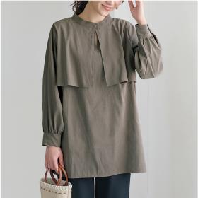 ケープ風デザインブラウス