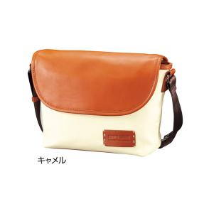 〈COMPLEX-GARDENS〉青木鞄 防水革使い帆布のショルダーバッグ