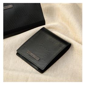 〈FRUH〉西陣織カーボン&コードバン二つ折り財布