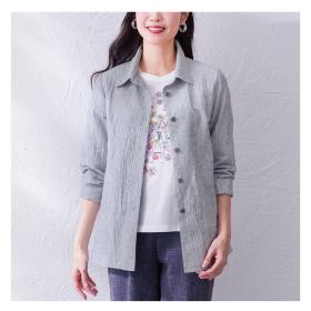 麻混ワッシャージャケット