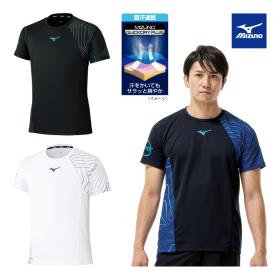 〈ミズノ〉Ｎ－ＸＴグラフィック半袖Ｔシャツ