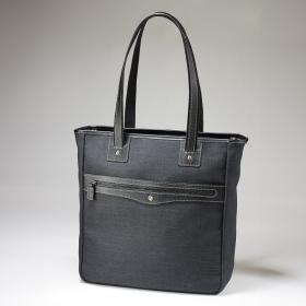 〈ゴールドファイル〉ウールライクファブリックトートバッグ