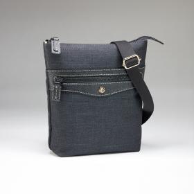 〈ゴールドファイル〉ウールライクファブリックミニショルダーバッグ