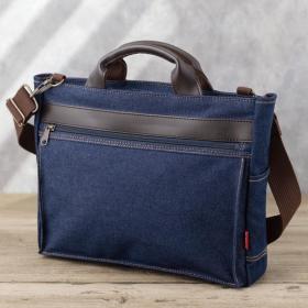 井原デニムの豊岡製Ａ４横型２ＷＡＹショルダーバッグ