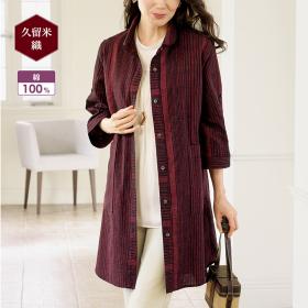 久留米織チュニックブラウス