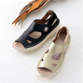 〈Dola＆A.S.Wコンフォート〉牛革サマーシューズ