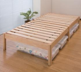 組み立て簡単天然木すのこベッド