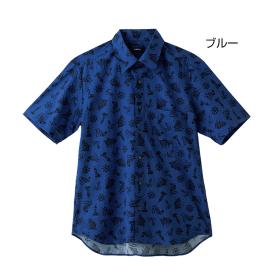 〈baffone〉リップルクロス半袖マリンシャツ